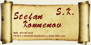 Stefan Komnenov vizit kartica
